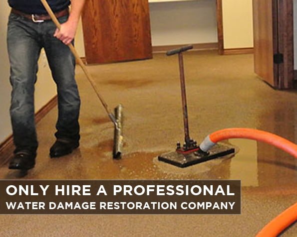 Ony Hire a Professional Water Damage Restoration Company