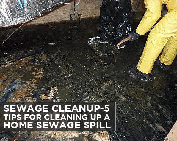 Sewage Cleanup-5 Tips for Cleaning up a Home Sewage Spill