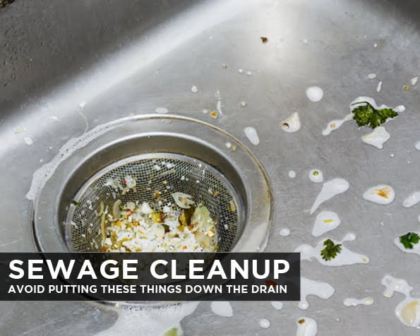 Sewage Cleanup: Avoid Putting These Things Down The Drain