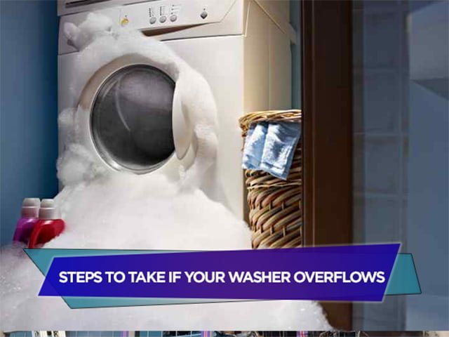 Steps To Take if Your Washer Overflows