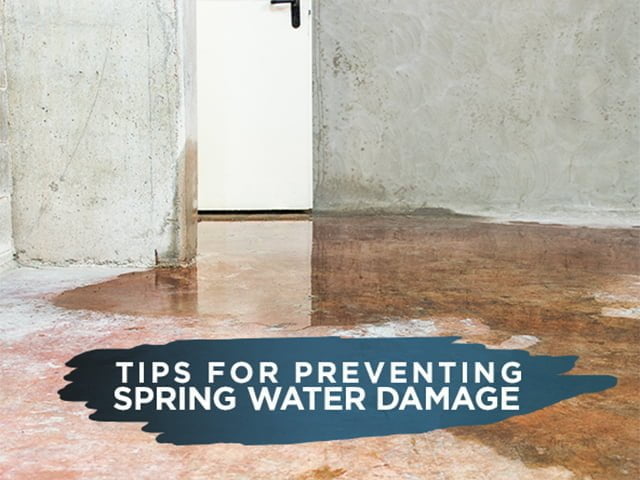 Tips for Preventing Spring Water Damage