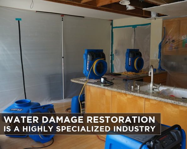 Water Damage Restoration is a Highly Specialized Industry