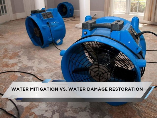 Water Mitigation Vs. Water Damage Restoration